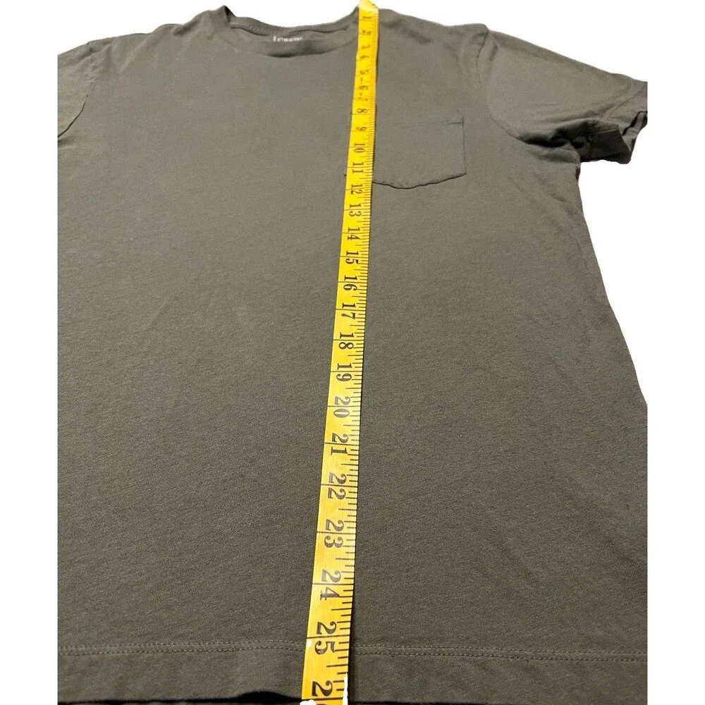 J.Crew Sunwashed Pocket T Shirt Mens Medium Olive Green Garment Dyed Cotton